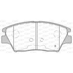 Sada brzdových platničiek kotúčovej brzdy OPEN PARTS BPA1824.02 - obr. 1