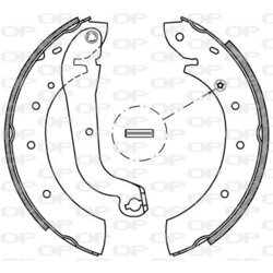 Sada brzdových čeľustí OPEN PARTS BSA2172.00