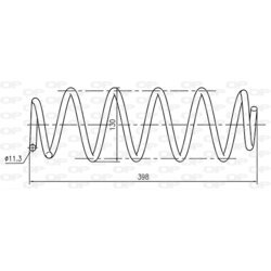 Pružina podvozku OPEN PARTS CSR9320.00