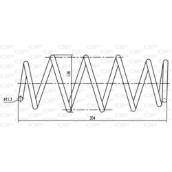 Pružina podvozku OPEN PARTS CSR9364.00