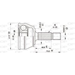 Sada kĺbov hnacieho hriadeľa OPEN PARTS CVJ5031.10