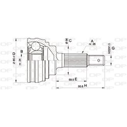 Sada kĺbov hnacieho hriadeľa OPEN PARTS CVJ5067.10