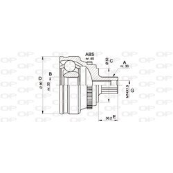 Sada kĺbov hnacieho hriadeľa OPEN PARTS CVJ5110.10