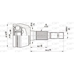 Sada kĺbov hnacieho hriadeľa OPEN PARTS CVJ5285.10