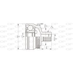 Sada kĺbov hnacieho hriadeľa OPEN PARTS CVJ5444.10