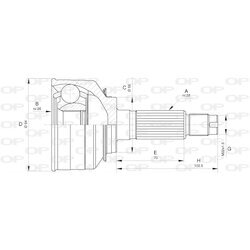 Sada kĺbov hnacieho hriadeľa OPEN PARTS CVJ5656.10