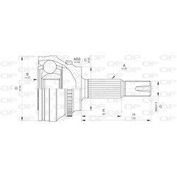 Sada kĺbov hnacieho hriadeľa OPEN PARTS CVJ5659.10