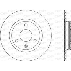 Brzdový kotúč OPEN PARTS BDA1105.10