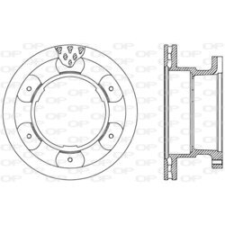 Brzdový kotúč OPEN PARTS BDA2542.20