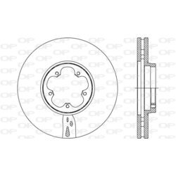 Brzdový kotúč OPEN PARTS BDA2736.20
