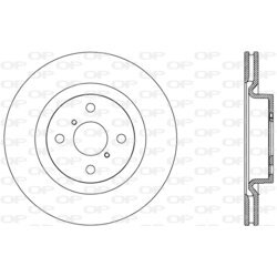 Brzdový kotúč OPEN PARTS BDA2805.20