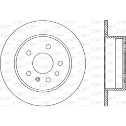 Brzdový kotúč OPEN PARTS BDR1408.10