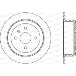 Brzdový kotúč OPEN PARTS BDR2012.10