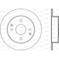 Brzdový kotúč OPEN PARTS BDR2017.10