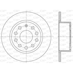 Brzdový kotúč OPEN PARTS BDR2851.10