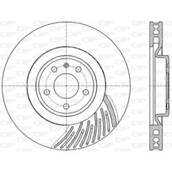 Brzdový kotúč OPEN PARTS BDR2861.20