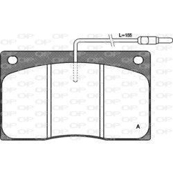 Sada brzdových platničiek kotúčovej brzdy OPEN PARTS BPA0044.02