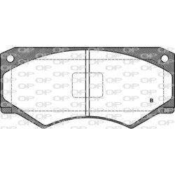 Sada brzdových platničiek kotúčovej brzdy OPEN PARTS BPA0047.52 - obr. 1