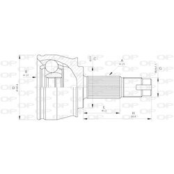 Sada kĺbov hnacieho hriadeľa OPEN PARTS CVJ5383.10