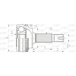 Sada kĺbov hnacieho hriadeľa OPEN PARTS CVJ5497.10