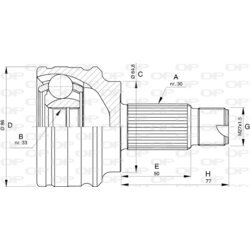 Sada kĺbov hnacieho hriadeľa OPEN PARTS CVJ5726.10