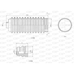 Ochranná sada tlmiča proti prachu OPEN PARTS DCK5072.04