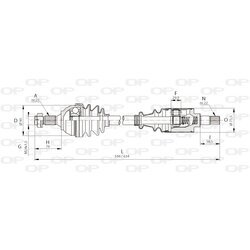 Hnací hriadeľ OPEN PARTS DRS6040.00