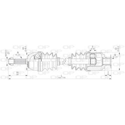 Hnací hriadeľ OPEN PARTS DRS6166.00