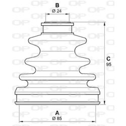 Manžeta hnacieho hriadeľa - opravná sada OPEN PARTS SJK7118.00 - obr. 1