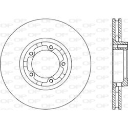 Brzdový kotúč OPEN PARTS BDA1182.20