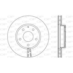 Brzdový kotúč OPEN PARTS BDA2730.20