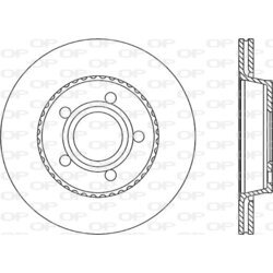 Brzdový kotúč OPEN PARTS BDR1029.20