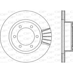 Brzdový kotúč OPEN PARTS BDR1834.20