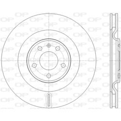 Brzdový kotúč OPEN PARTS BDR2822.20