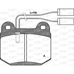 Sada brzdových platničiek kotúčovej brzdy OPEN PARTS BPA0014.01