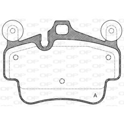 Sada brzdových platničiek kotúčovej brzdy OPEN PARTS BPA0773.20