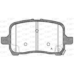 Sada brzdových platničiek kotúčovej brzdy OPEN PARTS BPA1089.22