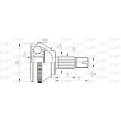 Sada kĺbov hnacieho hriadeľa OPEN PARTS CVJ5093.10