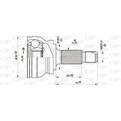 Sada kĺbov hnacieho hriadeľa OPEN PARTS CVJ5106.10