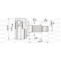 Sada kĺbov hnacieho hriadeľa OPEN PARTS CVJ5294.10