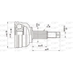 Sada kĺbov hnacieho hriadeľa OPEN PARTS CVJ5345.10