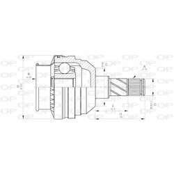 Sada kĺbov hnacieho hriadeľa OPEN PARTS CVJ5405.20