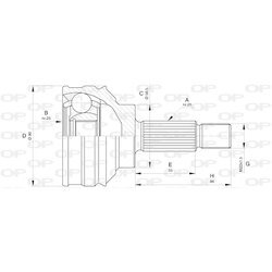 Sada kĺbov hnacieho hriadeľa OPEN PARTS CVJ5599.10