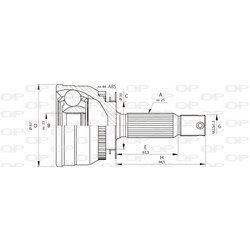 Sada kĺbov hnacieho hriadeľa OPEN PARTS CVJ5691.10