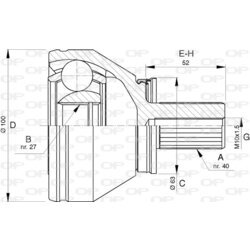 Sada kĺbov hnacieho hriadeľa OPEN PARTS CVJ5744.10