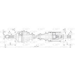 Hnací hriadeľ OPEN PARTS DRS6160.00