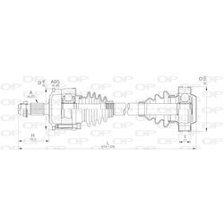 Hnací hriadeľ OPEN PARTS DRS6188.00