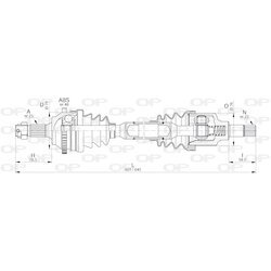 Hnací hriadeľ OPEN PARTS DRS6193.00