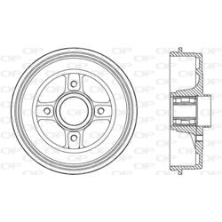 Brzdový bubon OPEN PARTS BAD9088.31