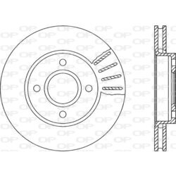 Brzdový kotúč OPEN PARTS BDR1186.20